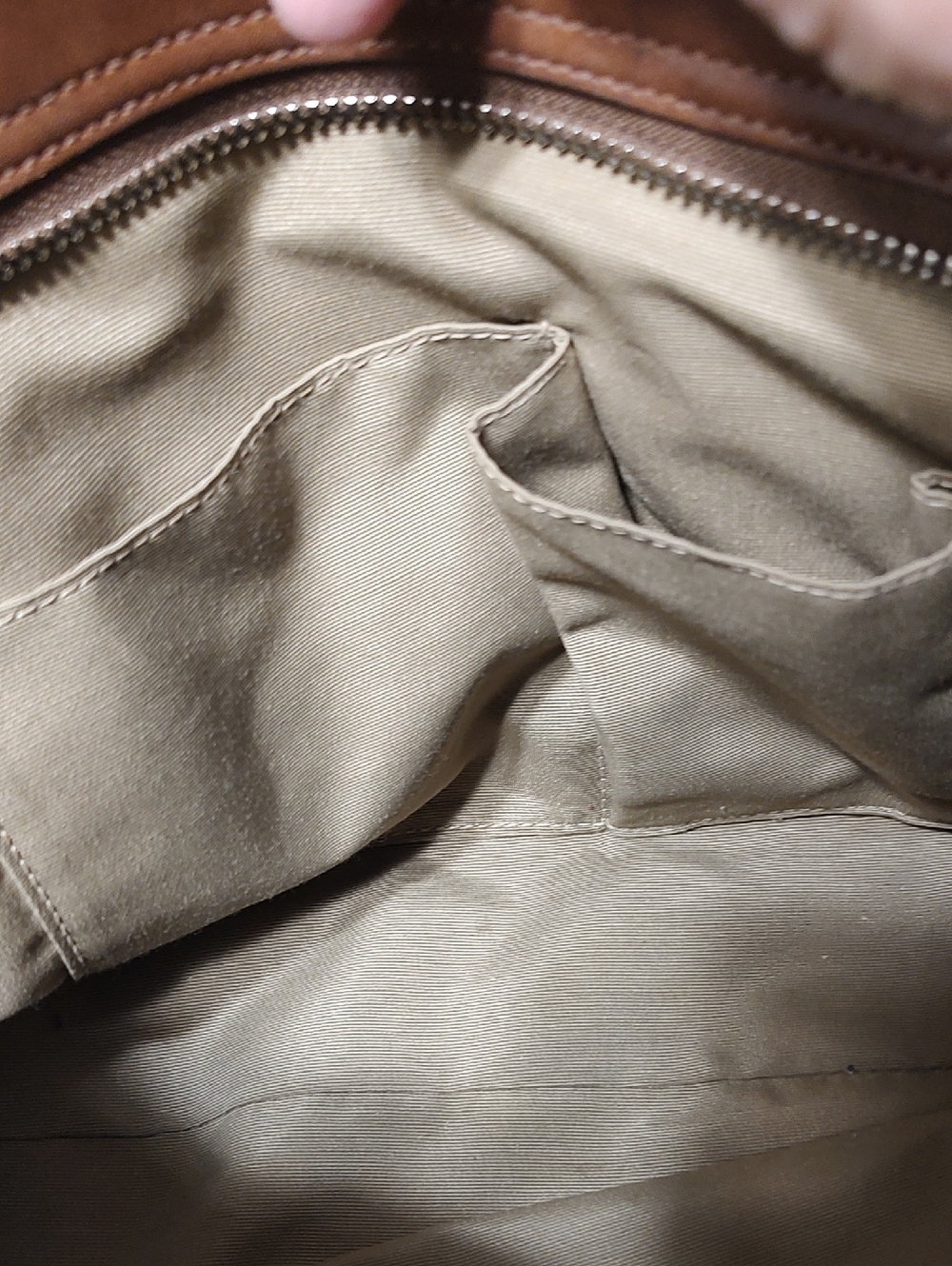 Coach Brown Leather Satchel with Signature Hardware - Picture 6 of 10